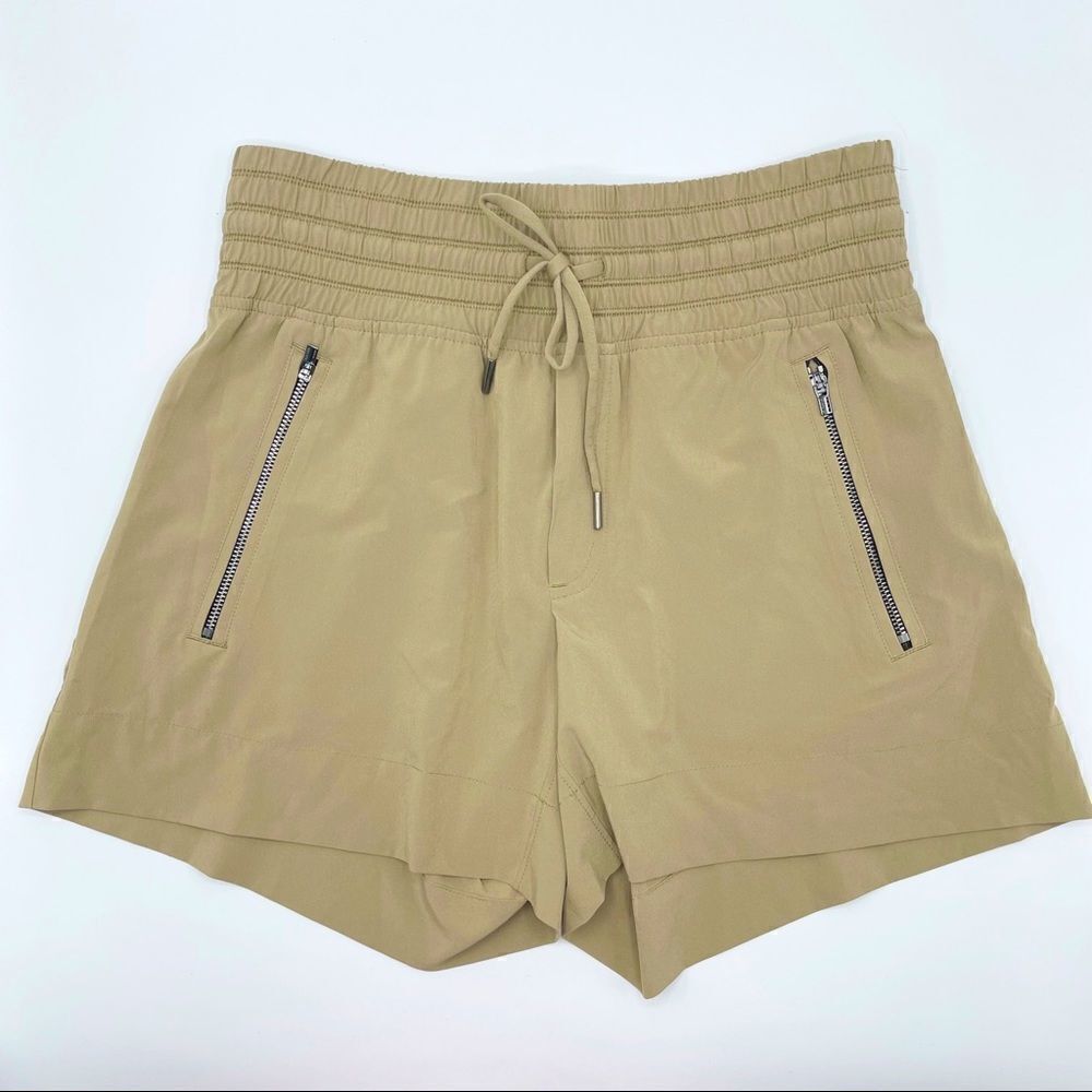 Athleta Camden Short Tan Featherweight Elastic Waist - US 0